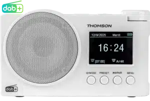 RT400DABBTWH - Radio réveil DAB+ avec Bluetooth